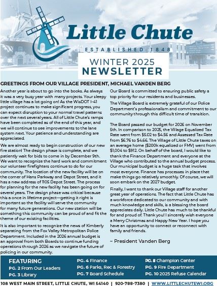 Winter 2025 Front Page